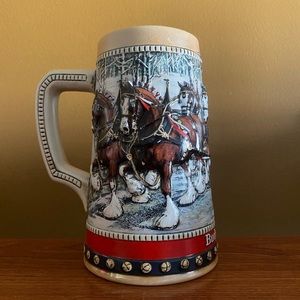 1988 Budweiser Clydesdale Stein Beer Mug